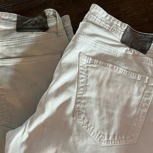 33 waist 34 inseam… Four used pair of AG jeans… List price is for each.